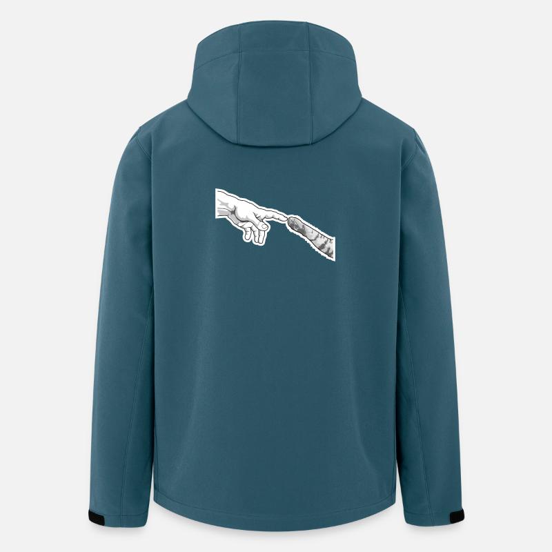 Berührung der Schöpfung - Recycelte Männer Softshell-Jacke von Stanley/Stella - Dunkles Petrol