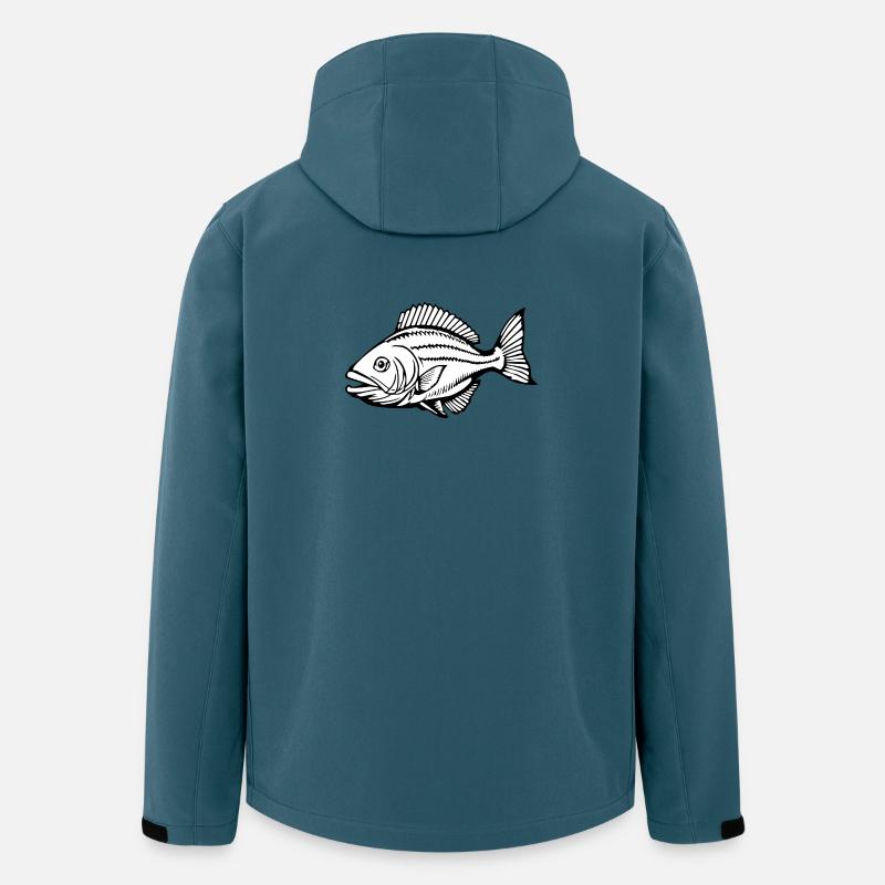 Fisch Angler T-shirt Geschenk - Recycelte Männer Softshell-Jacke von Stanley/Stella - Dunkles Petrol