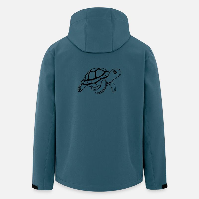 Turtle Black Turtles T-shirt Gift - Men’s Recycled Softshell Jacket by Stanley/Stella - stargazer