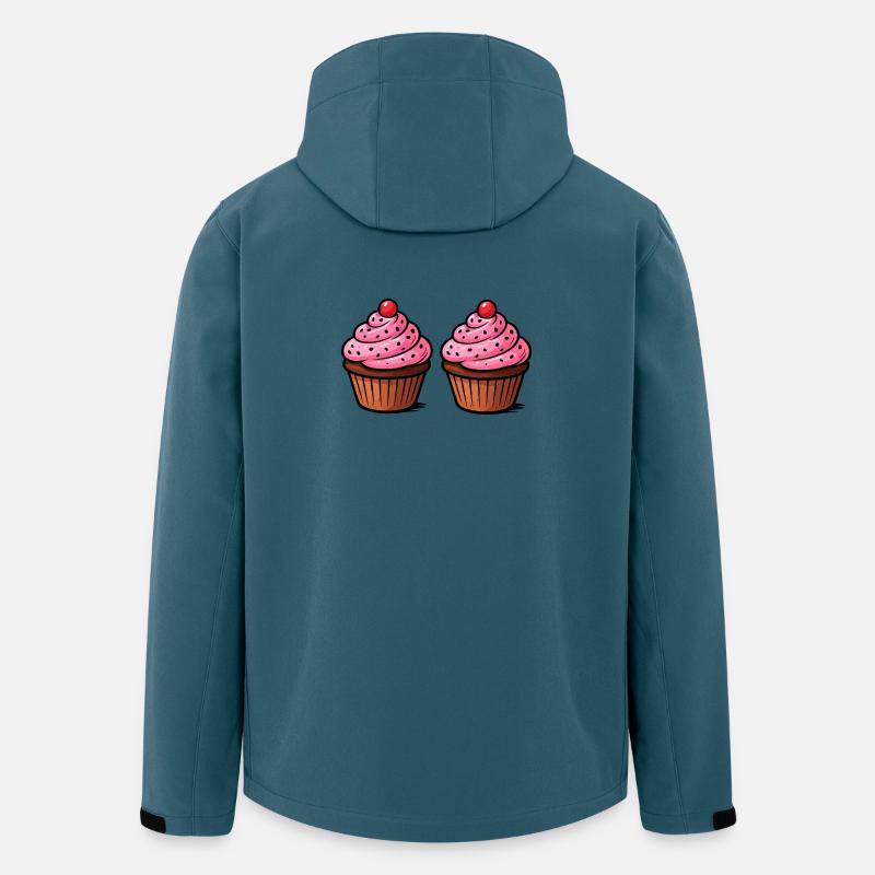  Cupcake Backen - Recycelte Männer Softshell-Jacke von Stanley/Stella - Dunkles Petrol
