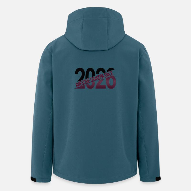 Awesome_grandpa_since_2026 - Recycelte Männer Softshell-Jacke von Stanley/Stella - Dunkles Petrol