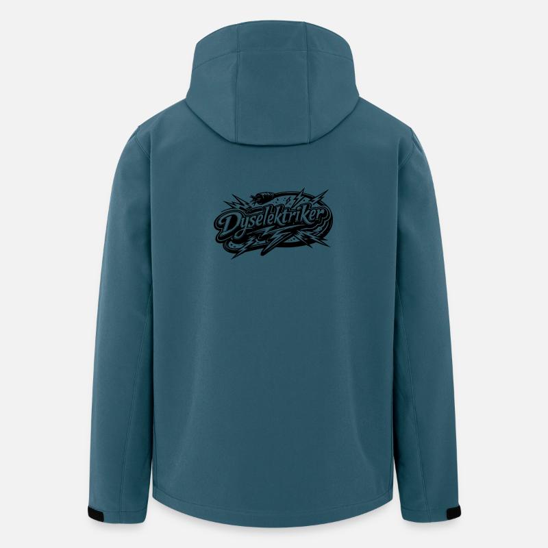 Die Elektriker - Recycelte Männer Softshell-Jacke von Stanley/Stella - Dunkles Petrol