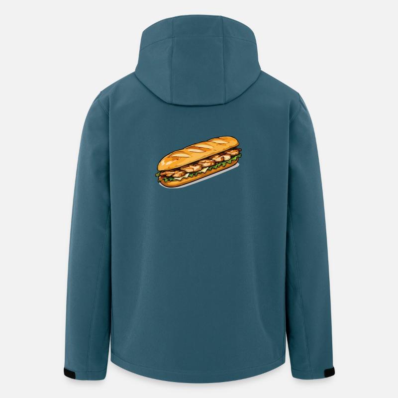 Grilled Chicken Sub Art - Men’s Recycled Softshell Jacket by Stanley/Stella - stargazer
