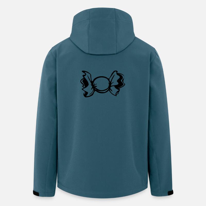 Bonbon Design klassisch - Recycelte Männer Softshell-Jacke von Stanley/Stella - Dunkles Petrol