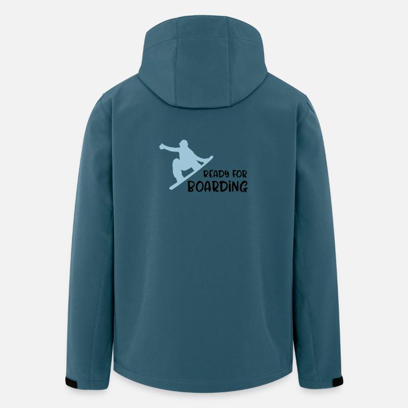 Snowboard - Recycelte Männer Softshell-Jacke von Stanley/Stella - Dunkles Petrol