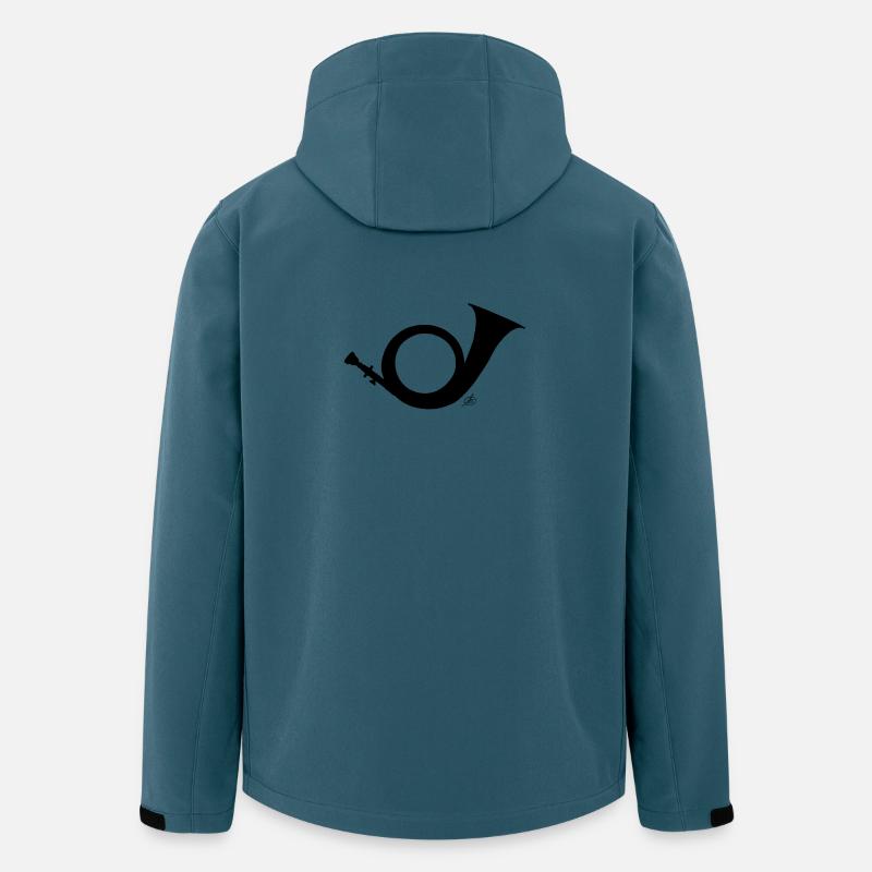 Jagdhorn - Recycelte Männer Softshell-Jacke von Stanley/Stella - Dunkles Petrol
