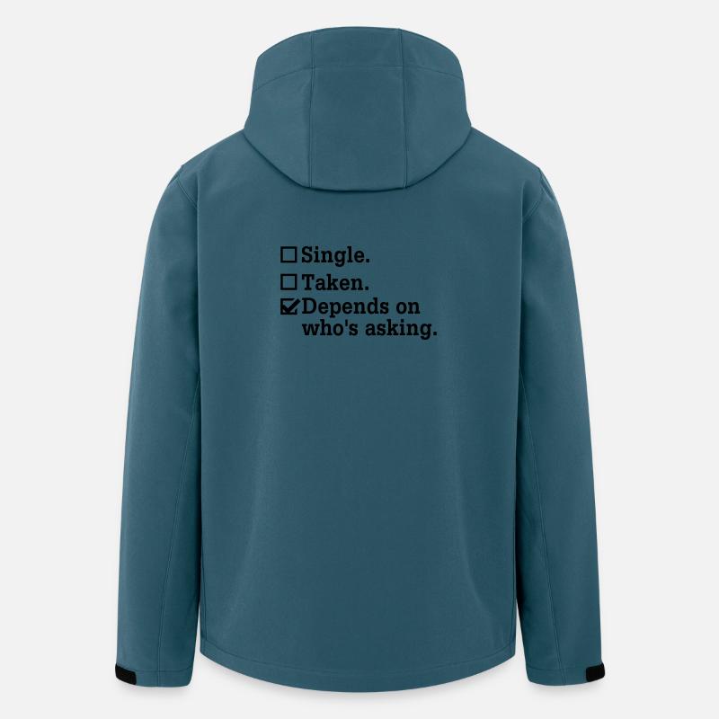 Single? - Junggesellenabschied Party Crew - Recycelte Männer Softshell-Jacke von Stanley/Stella - Dunkles Petrol