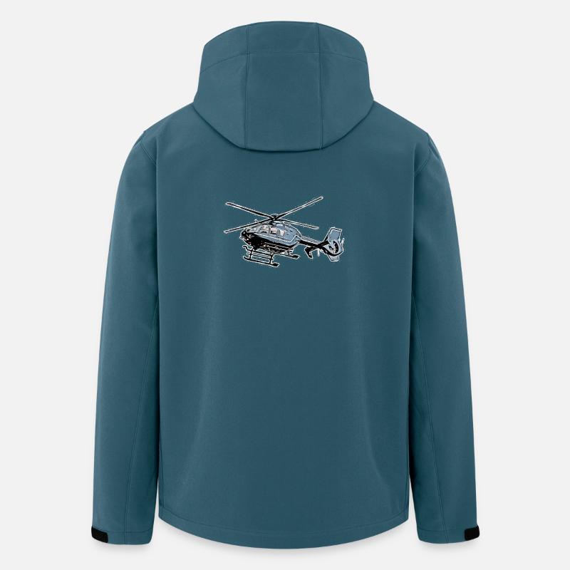 Hubschrauber - Recycelte Männer Softshell-Jacke von Stanley/Stella - Dunkles Petrol