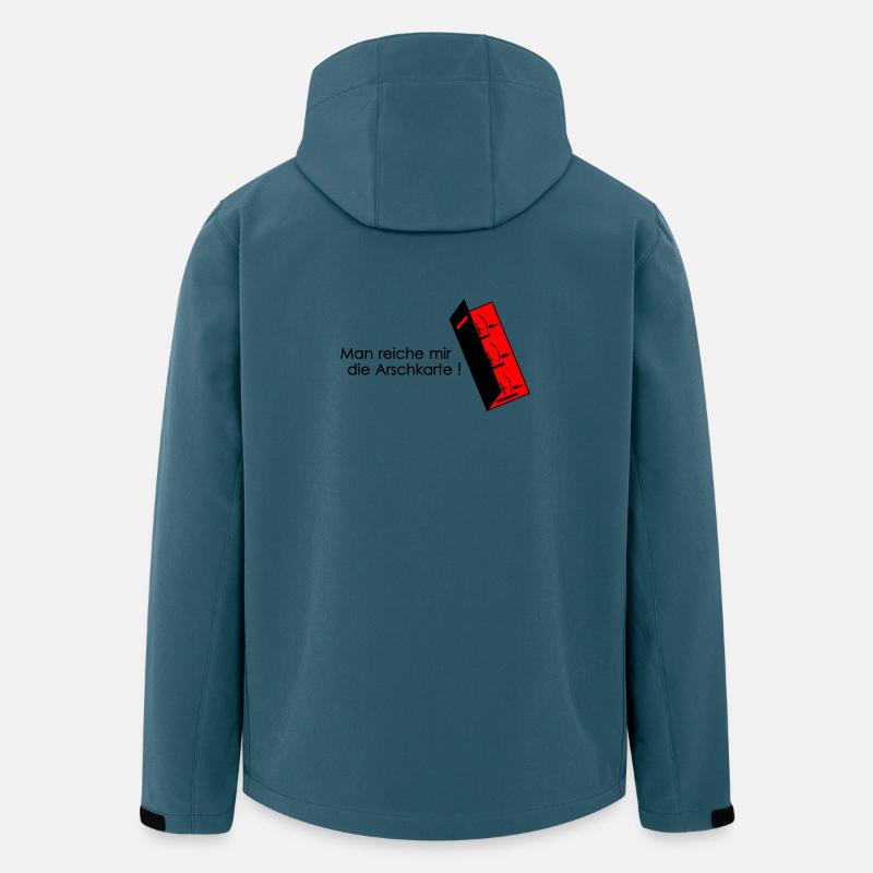 Arschkarte - Recycelte Männer Softshell-Jacke von Stanley/Stella - Dunkles Petrol