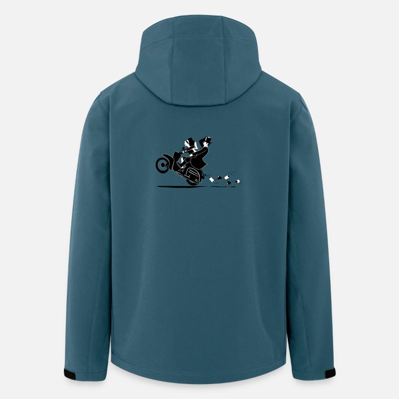 SERBSKI KWAS - DELNJOSERBSCE - Recycelte Männer Softshell-Jacke von Stanley/Stella - Dunkles Petrol