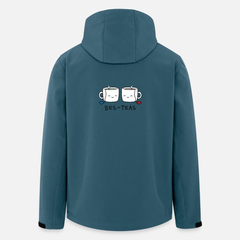 Bes-Teas – Lustiges Tee Wortspiel Design - Recycelte Männer Softshell-Jacke von Stanley/Stella - Dunkles Petrol