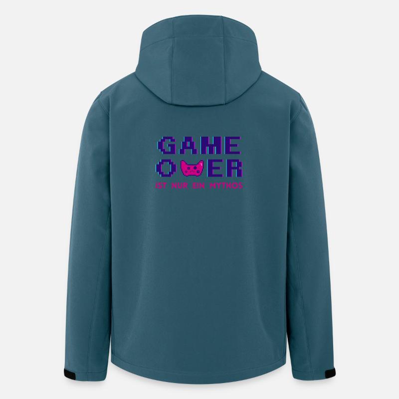 Game Over Mythos Dark Retro Pixel - Recycelte Männer Softshell-Jacke von Stanley/Stella - Dunkles Petrol
