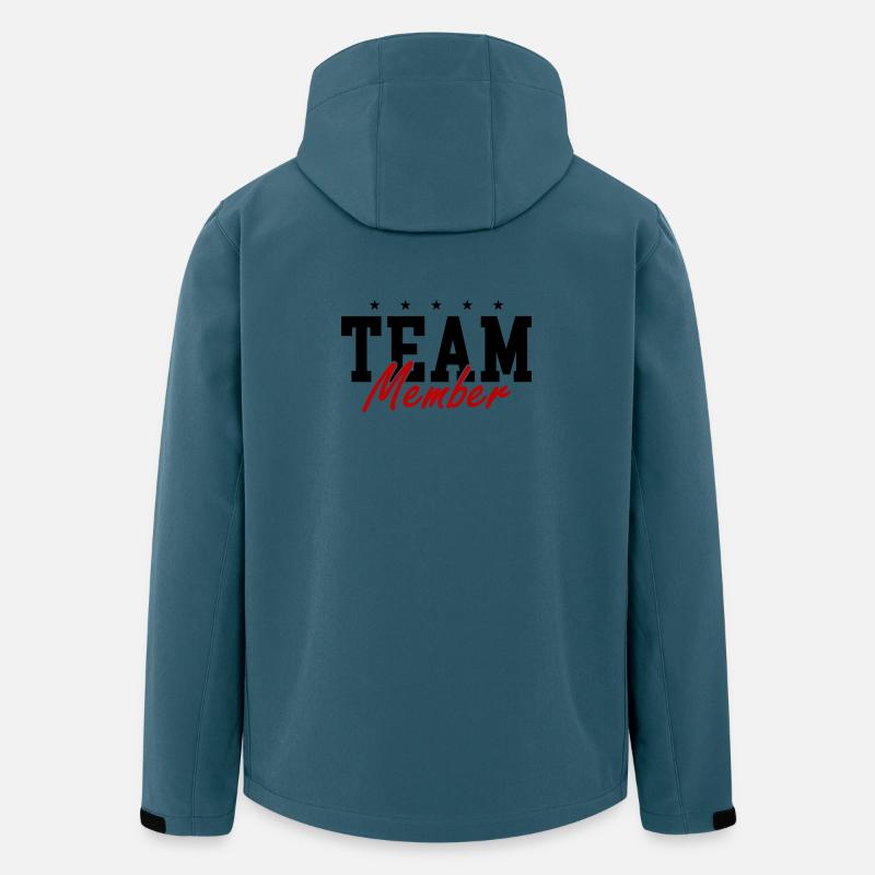 Équipier - Veste softshell homme en polyester recyclé Stanley/Stella - bleu pétrole foncé