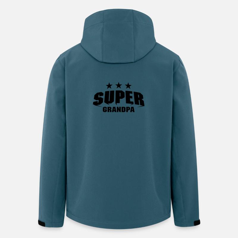 Super Grandpa - Recycelte Männer Softshell-Jacke von Stanley/Stella - Dunkles Petrol