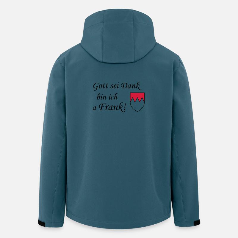 Gott sei dank Frank - Recycelte Männer Softshell-Jacke von Stanley/Stella - Dunkles Petrol