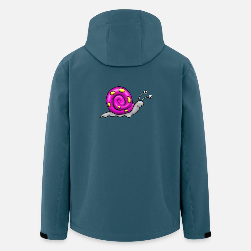 Schnecke Comic - Recycelte Männer Softshell-Jacke von Stanley/Stella - Dunkles Petrol