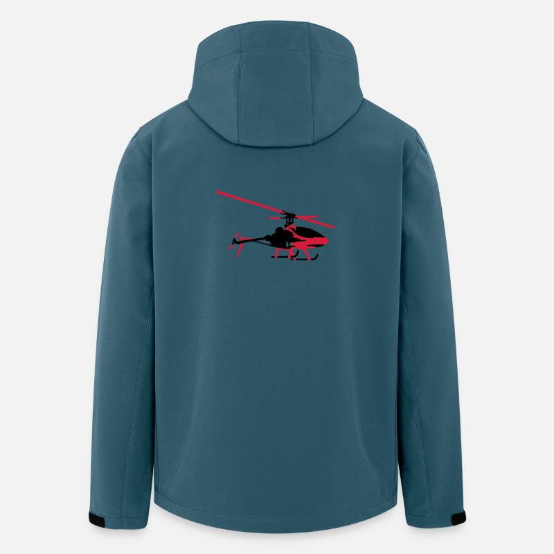 Hubschrauber - Recycelte Männer Softshell-Jacke Discoverer von Stanley/Stella - Dunkles Petrol