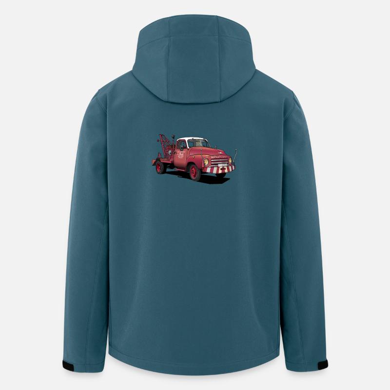 Abschleppwagen, Pannenhilfe - Recycelte Männer Softshell-Jacke von Stanley/Stella - Dunkles Petrol