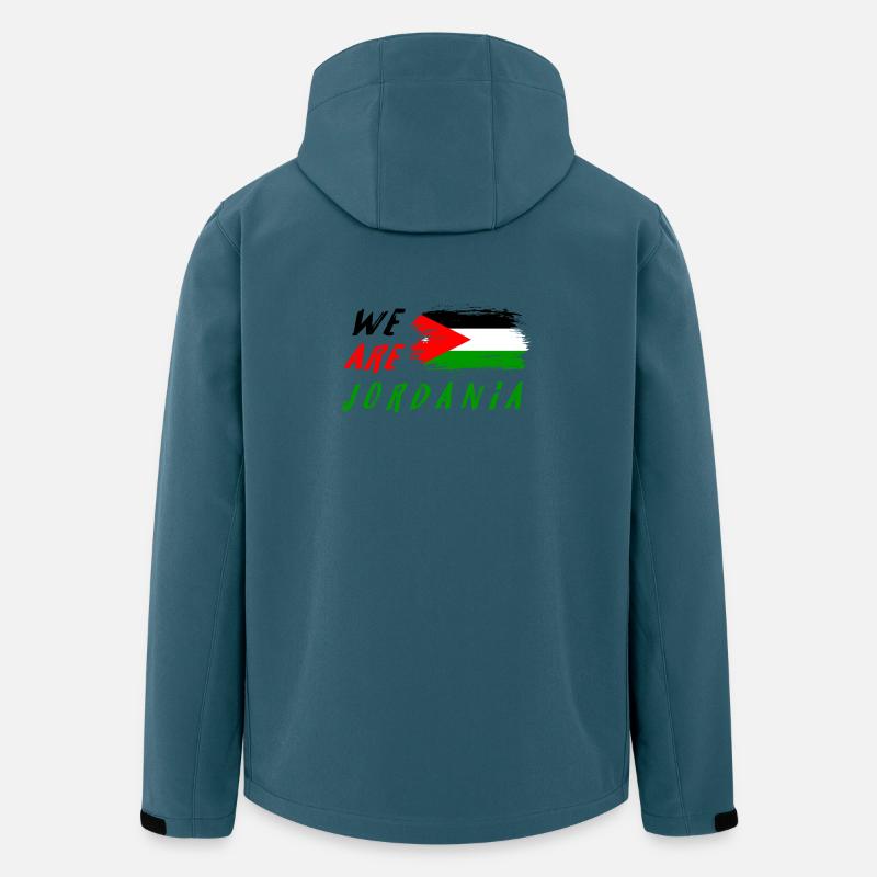 Wir sind Jordanien - Recycelte Männer Softshell-Jacke von Stanley/Stella - Dunkles Petrol