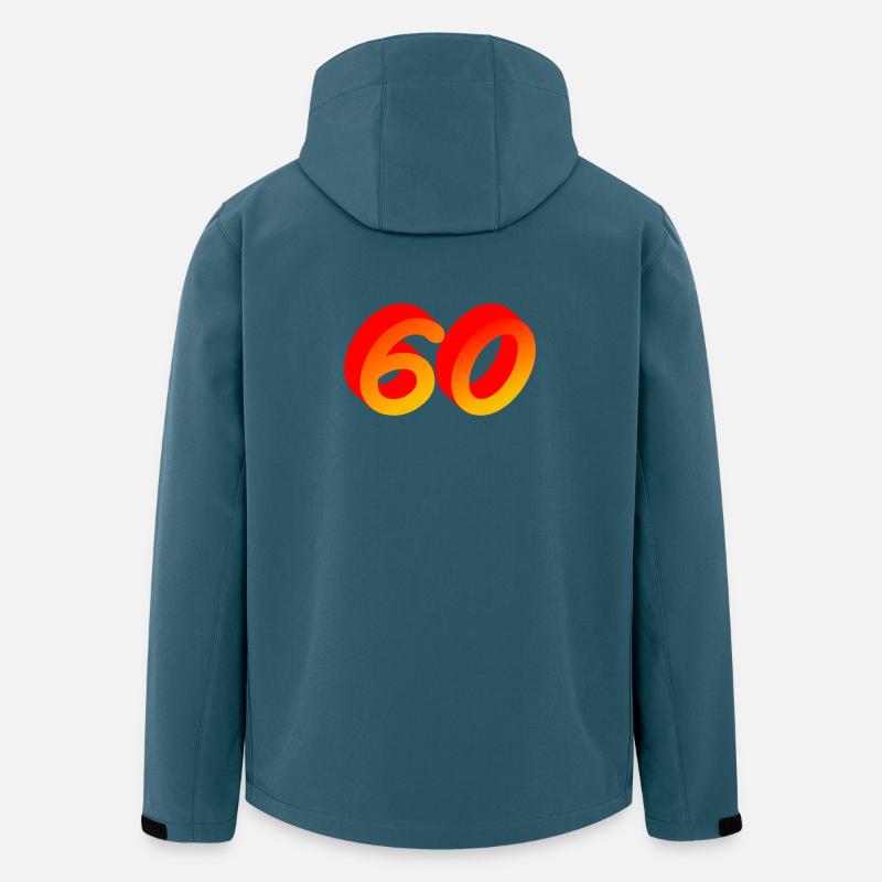 verschenken, 60 orange verlauf - Recycelte Männer Softshell-Jacke von Stanley/Stella - Dunkles Petrol