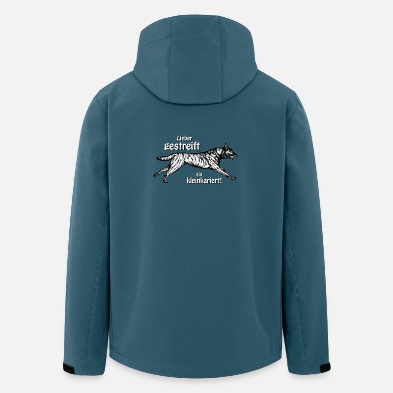 Lieber gestreift als kleinkariert - 2 - Recycelte Männer Softshell-Jacke von Stanley/Stella - Dunkles Petrol