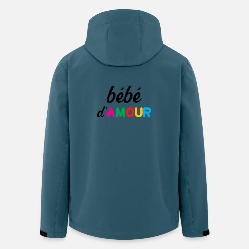 Liebe Baby - Recycelte Männer Softshell-Jacke von Stanley/Stella - Dunkles Petrol