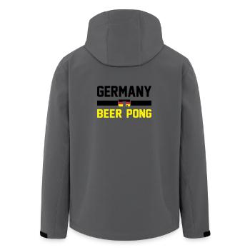 Bier Pong Deutschland - Recycelte Männer Softshell-Jacke von Stanley/Stella - Dunkles Petrol - Hinten - AI Model Male 185 light (185cm)