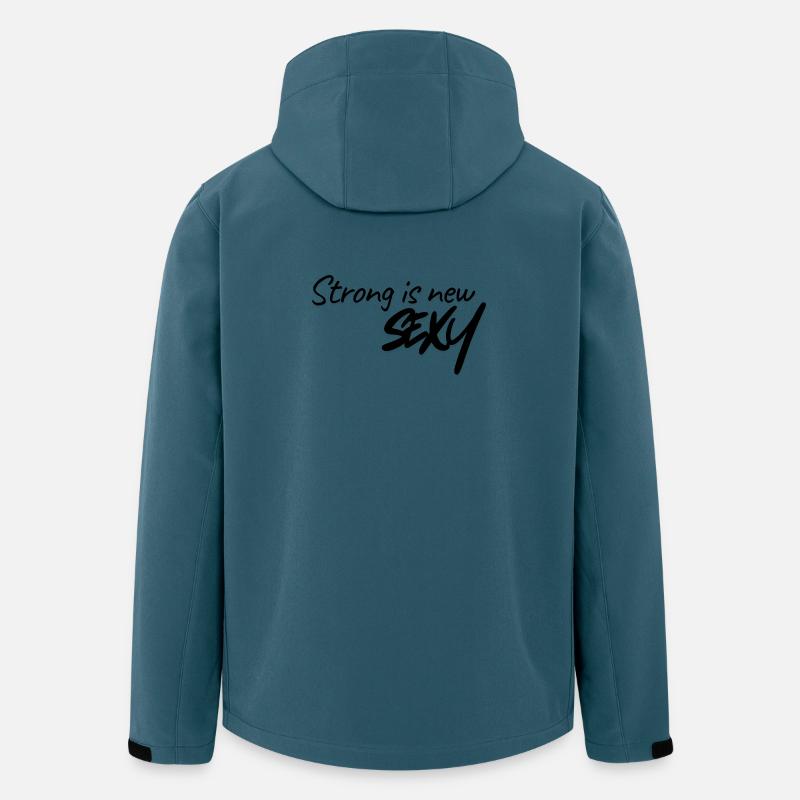 Fort, c’est nouveau sexy - Veste softshell homme en polyester recyclé Stanley/Stella - bleu pétrole foncé