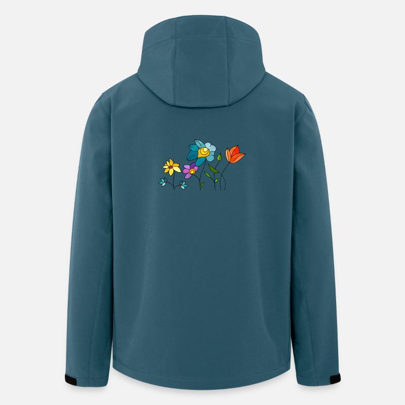 Flowers - Men’s Recycled Softshell Jacket by Stanley/Stella - stargazer