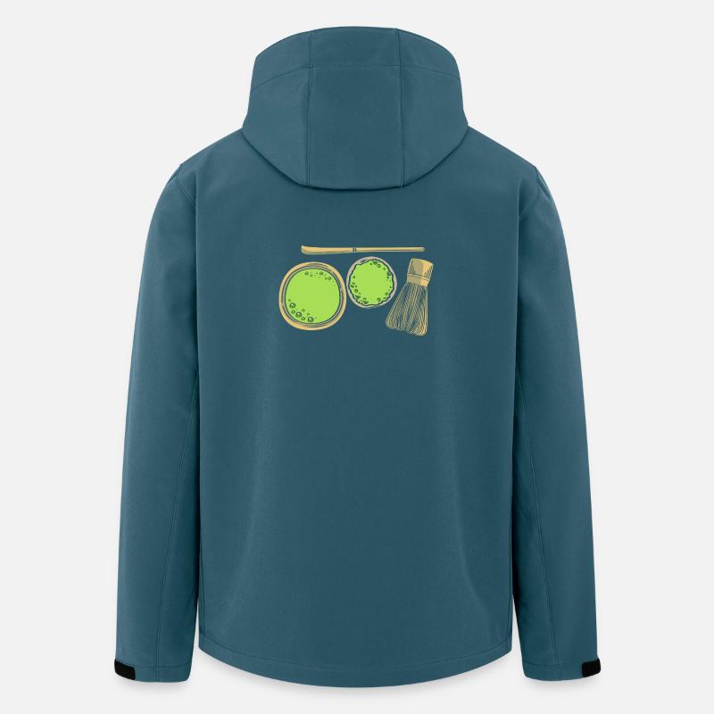 Matcha Tee - Recycelte Männer Softshell-Jacke Discoverer von Stanley/Stella - Dunkles Petrol