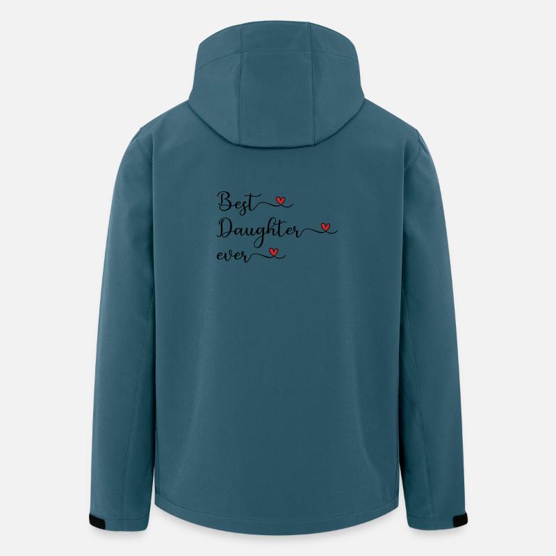 Beste Tochter aller Zeiten - Recycelte Männer Softshell-Jacke von Stanley/Stella - Dunkles Petrol