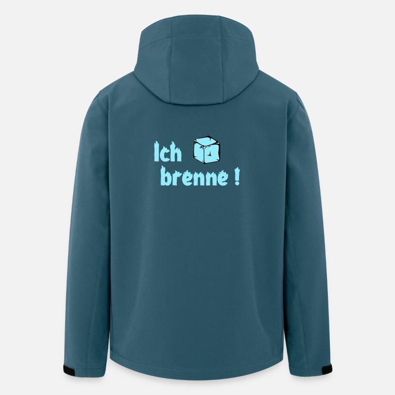 Ich brenne - Recycelte Männer Softshell-Jacke von Stanley/Stella - Dunkles Petrol