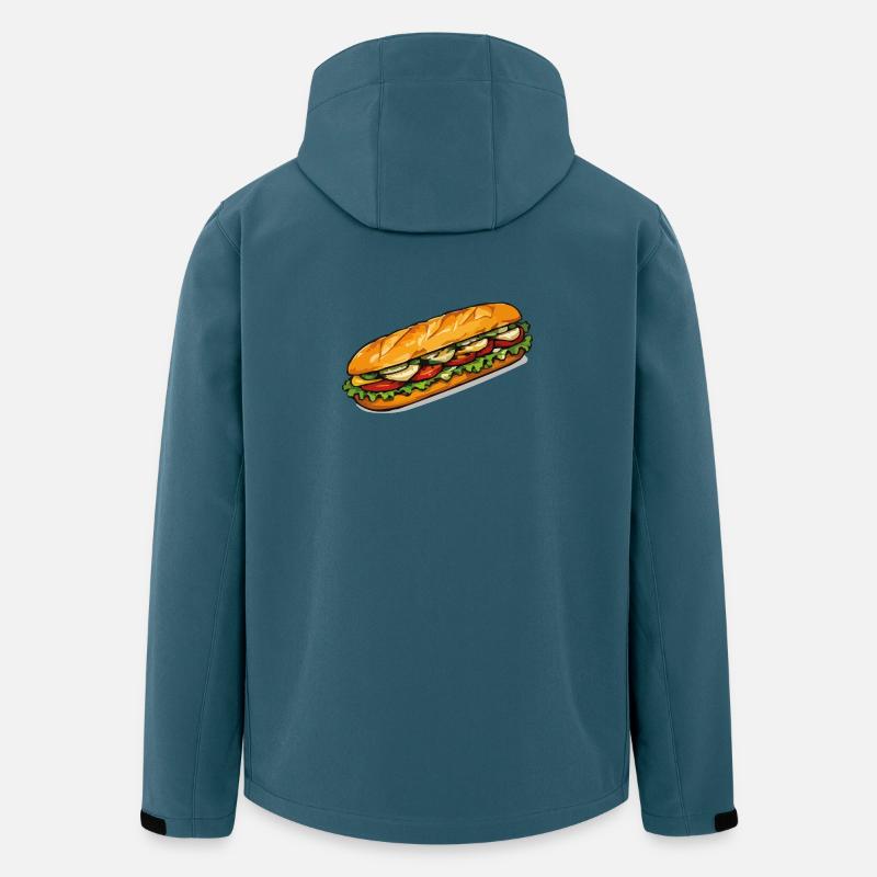 Frischer Sandwich Blickfang - Recycelte Männer Softshell-Jacke von Stanley/Stella - Dunkles Petrol