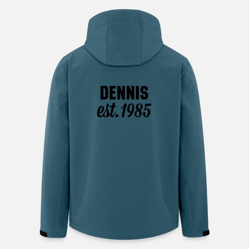 Dennis est 1985 - Recycelte Männer Softshell-Jacke von Stanley/Stella - Dunkles Petrol