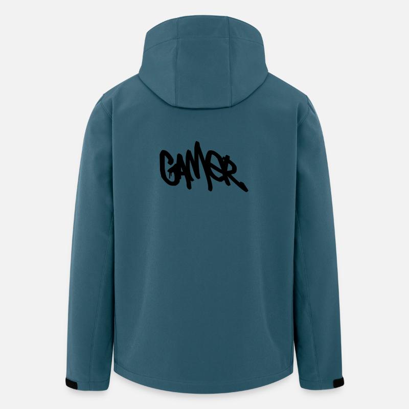 Gamer - Recycelte Männer Softshell-Jacke von Stanley/Stella - Dunkles Petrol