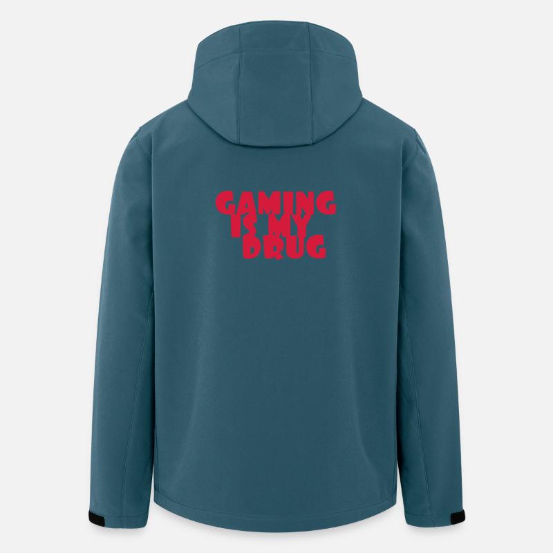 Gamer / Gaming - Recycelte Männer Softshell-Jacke von Stanley/Stella - Dunkles Petrol