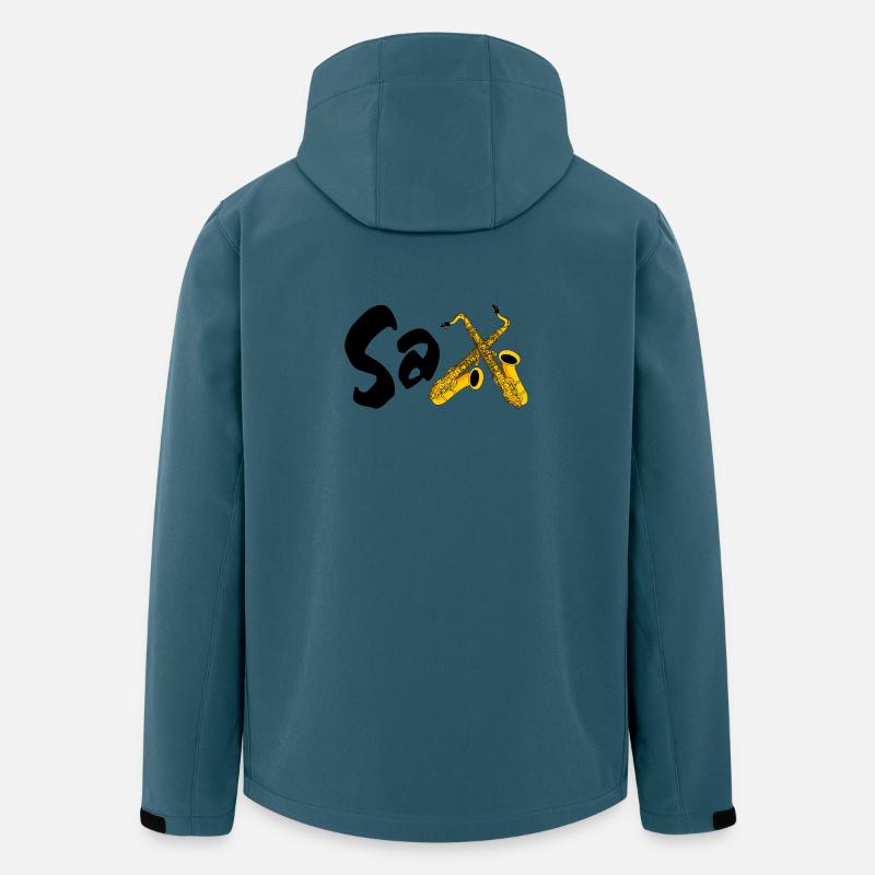 Sax Saxophon - Recycelte Männer Softshell-Jacke von Stanley/Stella - Dunkles Petrol