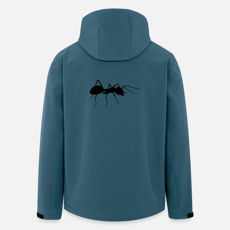 Ameise - Recycelte Männer Softshell-Jacke Discoverer von Stanley/Stella - Dunkles Petrol