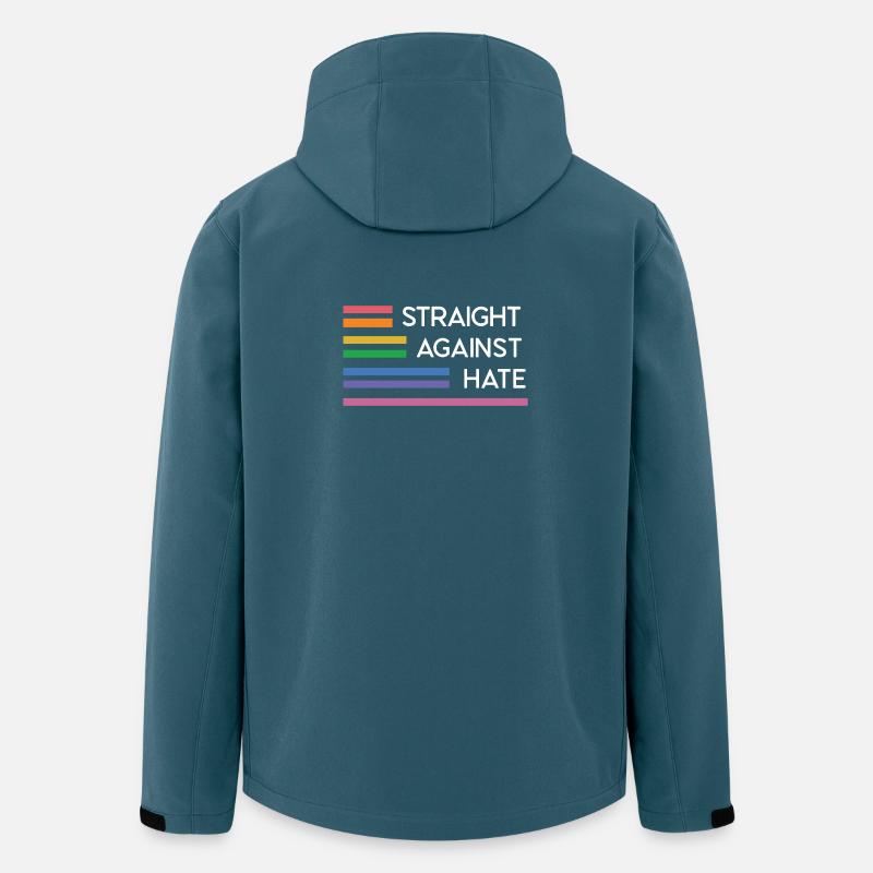 LGBT Pride Month - Direkt gegen Hass - Recycelte Männer Softshell-Jacke von Stanley/Stella - Dunkles Petrol
