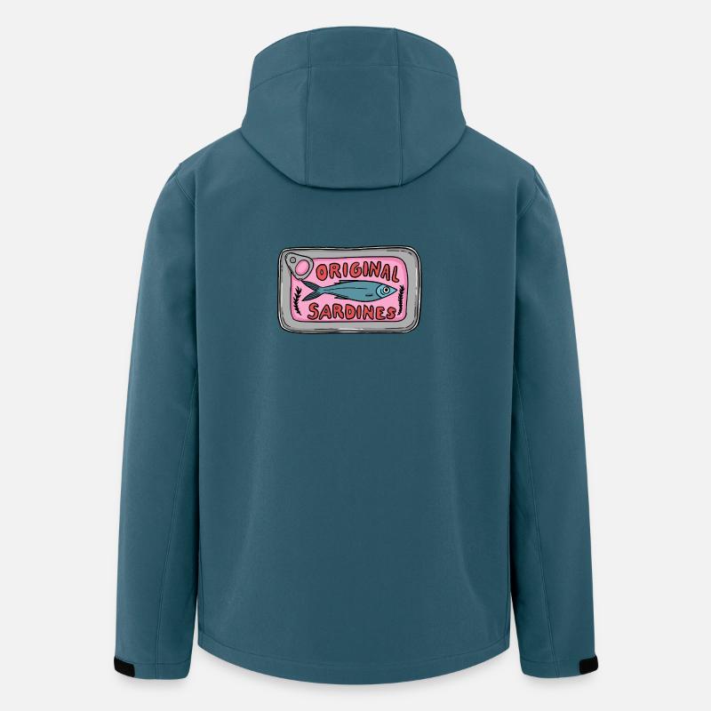 Original Sardines Can Pop Art Design - Recycelte Männer Softshell-Jacke von Stanley/Stella - Dunkles Petrol
