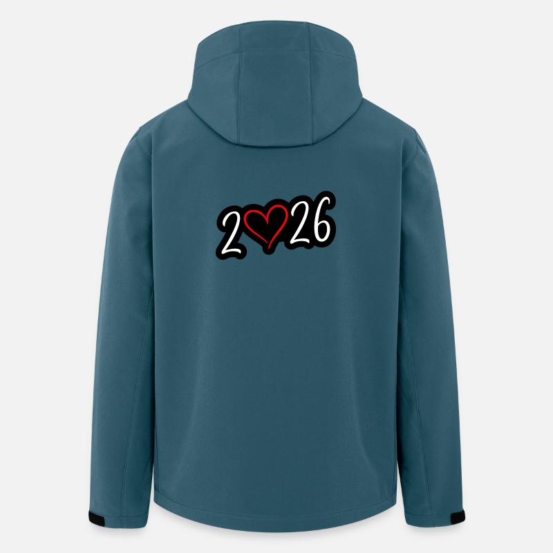 Cœur 2026 - Veste softshell homme en polyester recyclé Stanley/Stella - bleu pétrole foncé