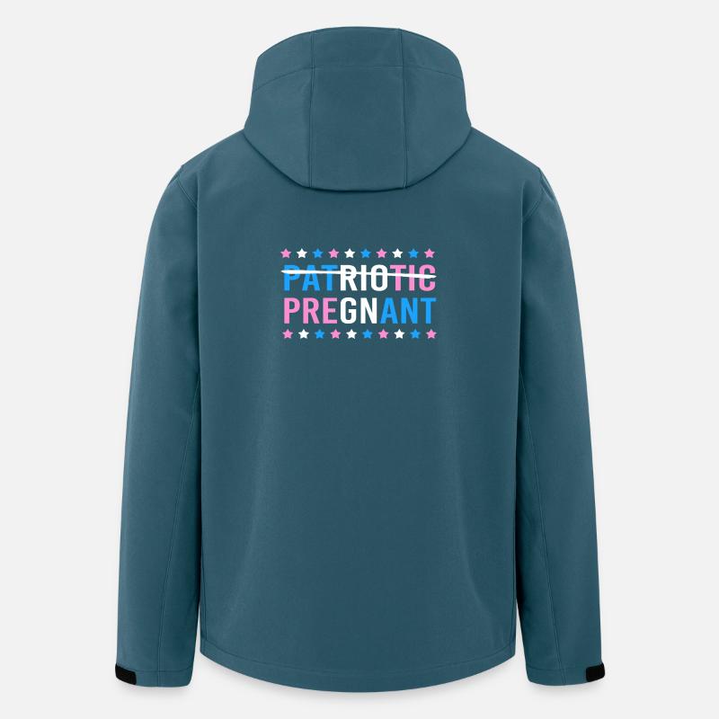 Gender Reveal 4. Juli - Recycelte Männer Softshell-Jacke von Stanley/Stella - Dunkles Petrol