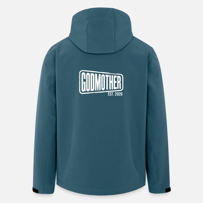 Patentante Est. 2026 - Recycelte Männer Softshell-Jacke von Stanley/Stella - Dunkles Petrol