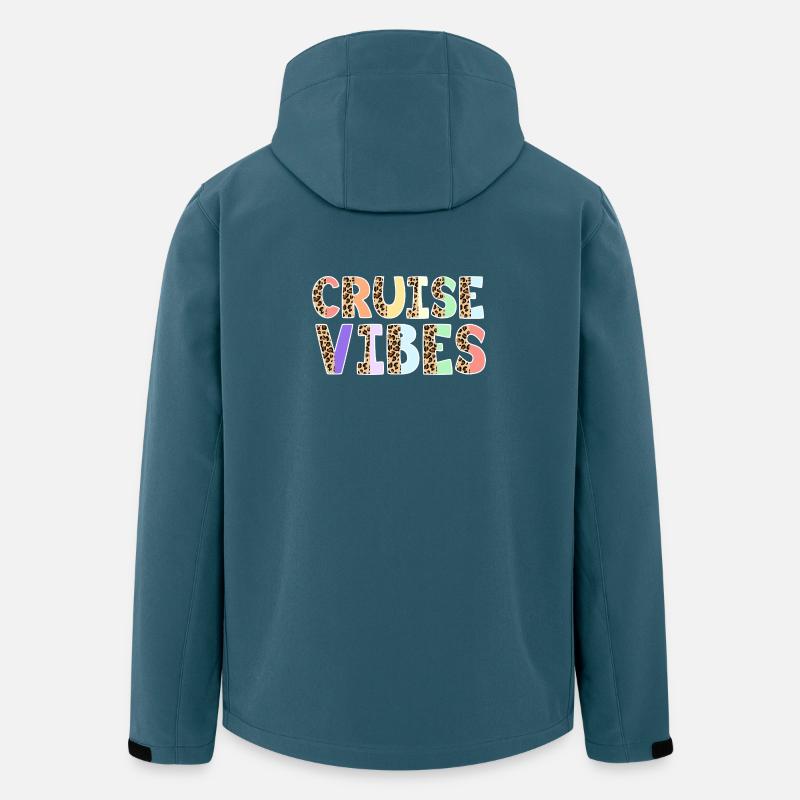 Croisière en bateau de croisière - Veste softshell homme en polyester recyclé Stanley/Stella - bleu pétrole foncé