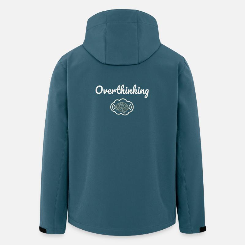 Overthinking Gehirnwolke - Recycelte Männer Softshell-Jacke von Stanley/Stella - Dunkles Petrol