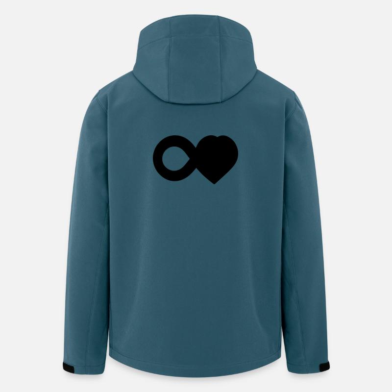 T-shirt Infini Amour - Infinity Love Heart - Men’s Recycled Softshell Jacket by Stanley/Stella - stargazer