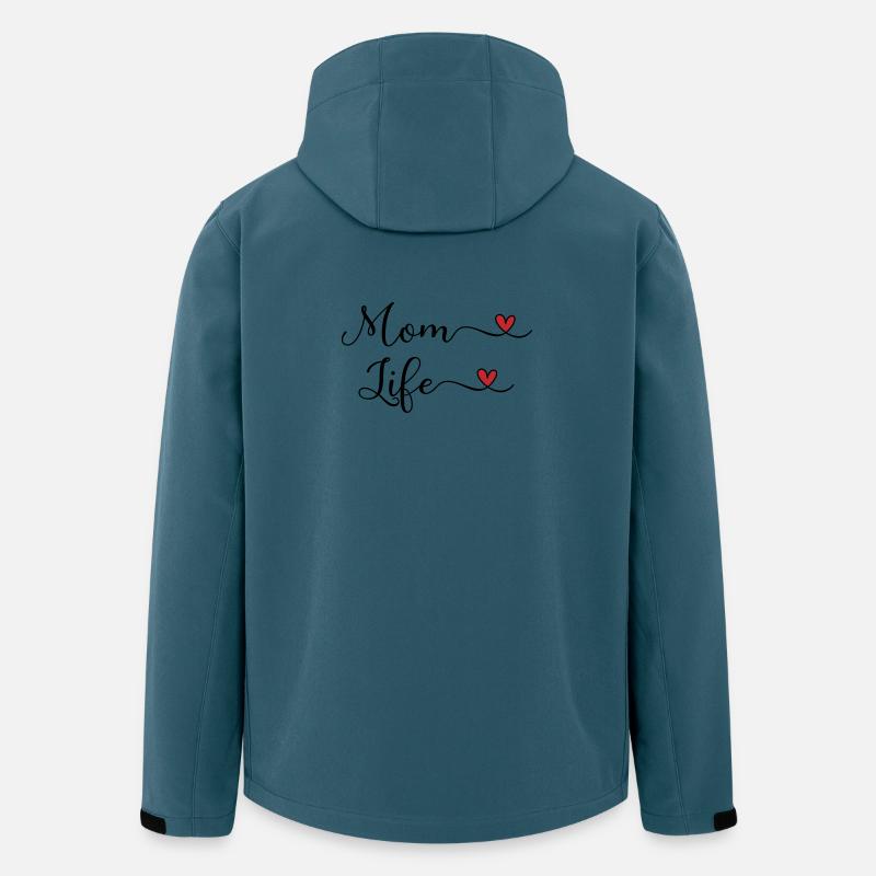 La vie de maman - Veste softshell homme en polyester recyclé Stanley/Stella - bleu pétrole foncé