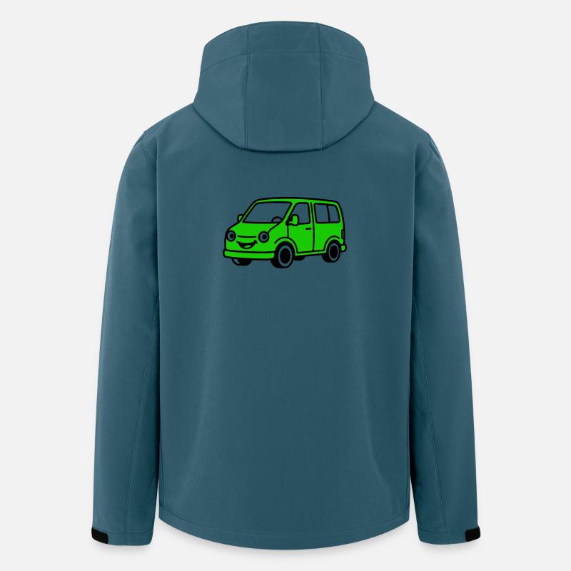 Van Cartoon - Recycelte Männer Softshell-Jacke von Stanley/Stella - Dunkles Petrol