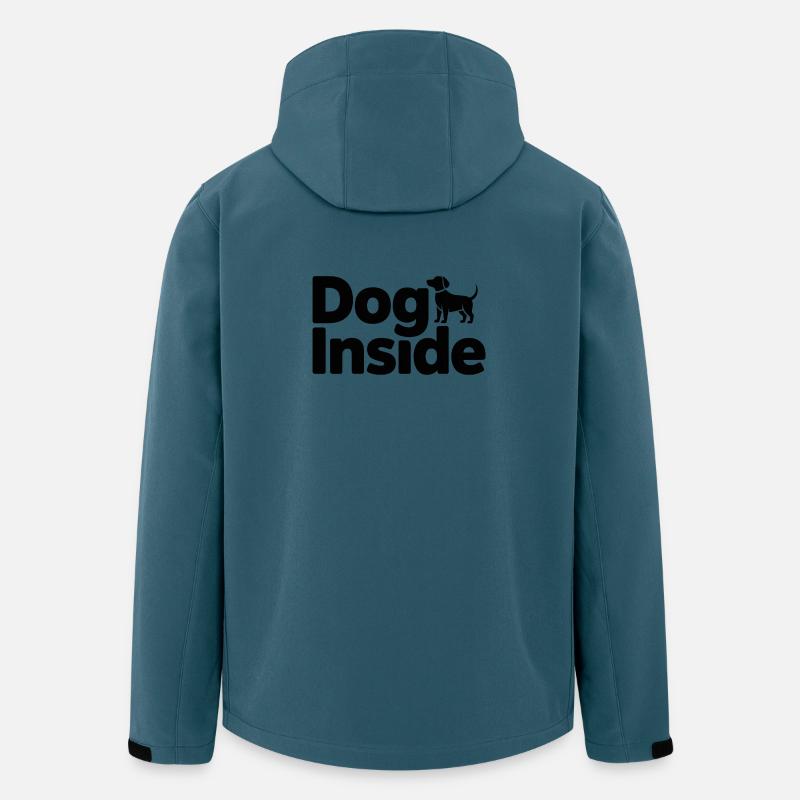 Dog Inside Silhouette - Men’s Recycled Softshell Jacket by Stanley/Stella - stargazer