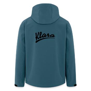 klara | Klara - Men’s Recycled Softshell Jacket by Stanley/Stella - stargazer - Back - AI Model Male 185 light (185cm)